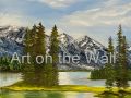 w   Maligne Lake  Alberta   Delorosa Kelly  Oil   75.00