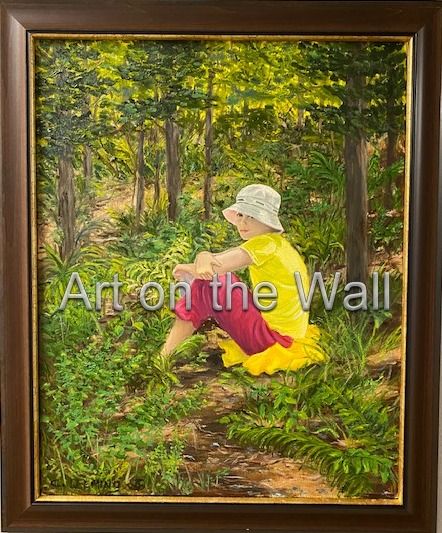 w   Tired Young Hiker   Cathy Leeming  Oil   550.00