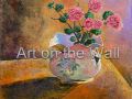 w   Winter Geraniums   Christine Booth  Acrylic   375.00