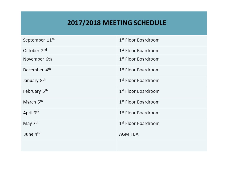 meeting dates 1